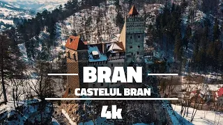 Castelul Bran, România - 2020 Drone 4k