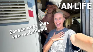 EERSTE NACHT IN MIJN MOBILHOME - Spanje, here we come!!