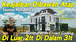 Rumah Mewah Klasik Luarnya 2 Lantai Dalemnya 3 Lantai! Jasmia Residence, Summarecon Crown Gading