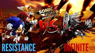 Resistance vs Infinite | Sonic Forces: Speed Battle