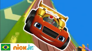 Blaze and the Monster Machines | 🏁  Os melhores momentos da corrida! Parte 2 | Nick Jr. em Português