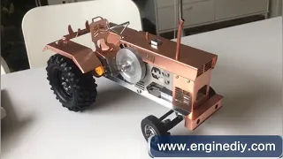 Tractor Stirling Engine Motor Model - Desktop Toy