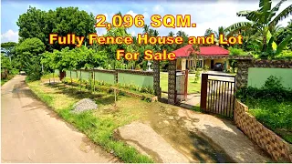 HOUSE and LOT FOR SALE (PROPERTY #149) 2,096 SQM. FULLY FENCE PERIMETER. (TCT) DOLORES, QUEZON