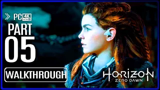 HORIZON ZERO DAWN PC Gameplay Walkthrough PART 5 (4K 60FPS) No Commentary Ultra HD