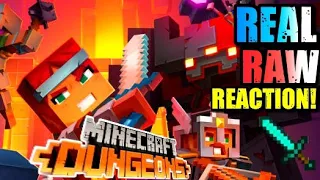 Newest Minecraft Dungeon Trailer Reaction - THE CLEANEST BLOCKS EVER!