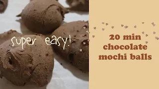 Chocolate mochi balls 🍫 | The magic of cooking and the fear of failure