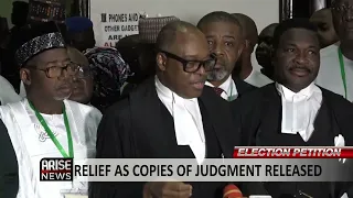 ELECTION PETITION: RELIEF AS COPIES OF JUDGMENT RELEASED