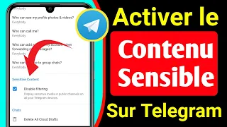 Comment activer le contenu sensible sur Telegram (Android &ios) || Fix Telegram Can't Be Displayed