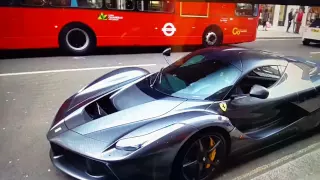 Gordon Ramsay driving a La Ferrari in London