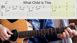 What Child is This - Fingerstyle Guitar Lesson - With TAB - Josh Snodgrass
