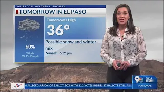 El Paso and Las Cruces to see possible snow and winter mix