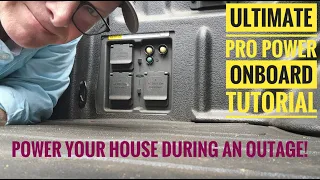 Ultimate Guide to Ford  F-150 Pro Power Onboard! (How to Power Your Home During an Outage)