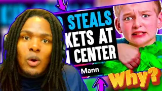Couple Reacts!: KID STEALS Tickets At FUN CENTER, He Lives To Regret It | Dhar Mann