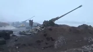 Артиллерия ВСУ, Дебальцево зима 2015 год
