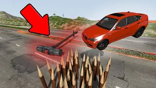 КАК ПРОЕХАТЬ ПОЛОСУ ПРЕПЯТСТВИЙ? Гоша стрим в игре Beamng drive. Аварии машинок.