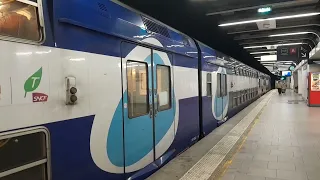 {RER D} Départ d'une UM de Z20500 100% Transilien (rare !)