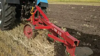 ТКР-6, Догружатель МТЗ, Обзор трактора в пахоте