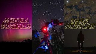 DARK NEBULA With A Fast Refractor Telescope + NORTHERN LIGHTS Timelapses From Southern USA