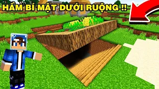 Mình Đã Xây Nhà Dưới Ruộng Dân Làng | BÍ MẬT AN TOÀN CHỐNG ĐƯỢC ZOMBIE | Trong Minecraft..!!