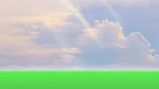 Rainbow Sky Overlay With Green Screen Effect HD