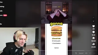 xQc reacts to Caseoh knowing every Burger in The World