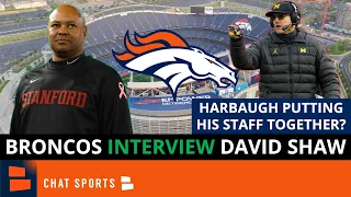 Broncos Interview David Shaw For Head Coach: Reunion With Jim Harbaugh As OC? Broncos News & Rumors