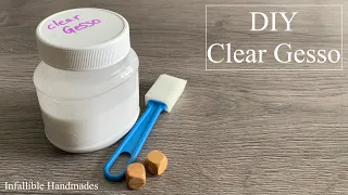 DIY Homemade Clear Gesso | How To Make Clear Gesso At Home Easily