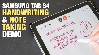 Note Taking Handwriting with Samsung Tab S4