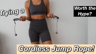 Trying a CORDLESS JUMP ROPE from Amazon! | Review |Jump Rope Challenge