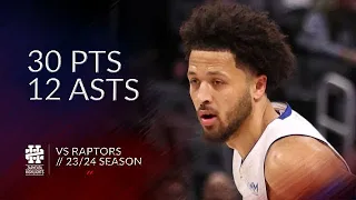 Cade Cunningham 30 pts 12 asts vs Raptors 23/24 season