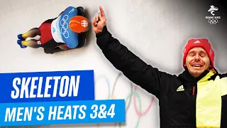 Skeleton - Men's Heats 3&4 | Full Replay | #Beijing2022