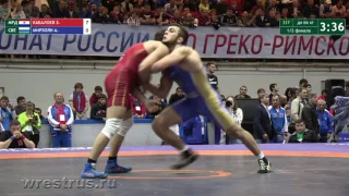 ЧР-2017. гр.б. 66 кг. Заур Кабалоев - Ален Мирзоян. Полуфинал.