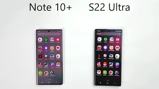 SAMSUNG Note 10+ vs SAMSUNG S22 Ultra - SPEED TEST!