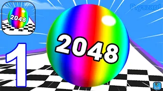 Ball Run 2048: Ball Games 3D - Gameplay Walkthrough Part 1 Levels 1-20 (iOS,Android Gameplay)