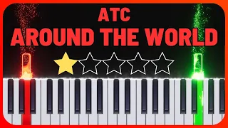 ATC - Around The World Easy Piano Tutorial with Sheet Music