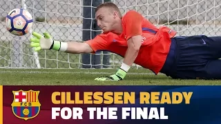 Jasper Cillessen’s preparations for the Copa del Rey final