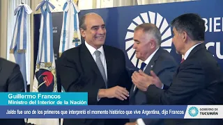 Jaldo fue uno de los primeros que interpretó el momento histórico que vive Argentina, dijo Francos