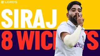 Mohammed Siraj Rips Through England | 8-Wickets In The Match at Lord's! | England v India 2021