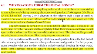 Chemistry Class 9th Ch 04 Why Do Atoms Form Chemical Bonds