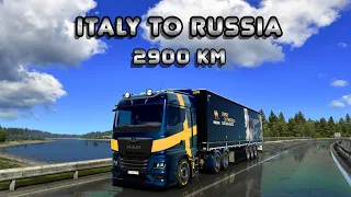 Man TGX | Long Delivery | Italy to Russia | Euro Truck Simulator 2 | Logitech G29