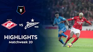 Highlights Spartak vs Zenit (1-1) | RPL 2018/19