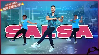 Aprende Pasos nuevos de  SALSA  🔥 Dance Workout🔥 Cardio QUEMA GRASA