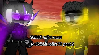 Skibidi toilet react to Skibidi toilet 73 part 2 #skibiditoilet #skibidimultiverse