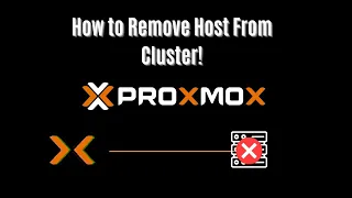 Proxmox Remove Host from Cluster!