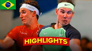 Nadal vs. Ruud ● Brazil Exhibition 2022 (Highlights)