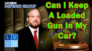 Can I keep a loaded gun in my car in Nevada? NRS 503.165