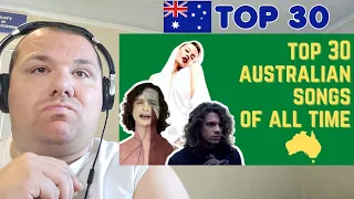 Top 30 Australian Songs of All Time Reaction