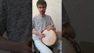 Африканский джембе с африканскими рисунками. #джембе #djembe #барабаны