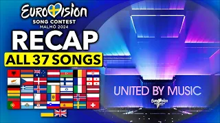 Eurovision ESC 2024 | RECAP ALL 37 SONGS (Long Clips)