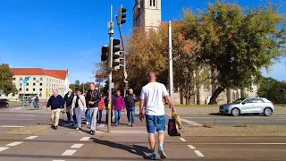 Magdeburg | Ernst-Reuter-Allee Street MAGDEBURG, Germany 🇩🇪 - By Walk [4K] Ultra HD